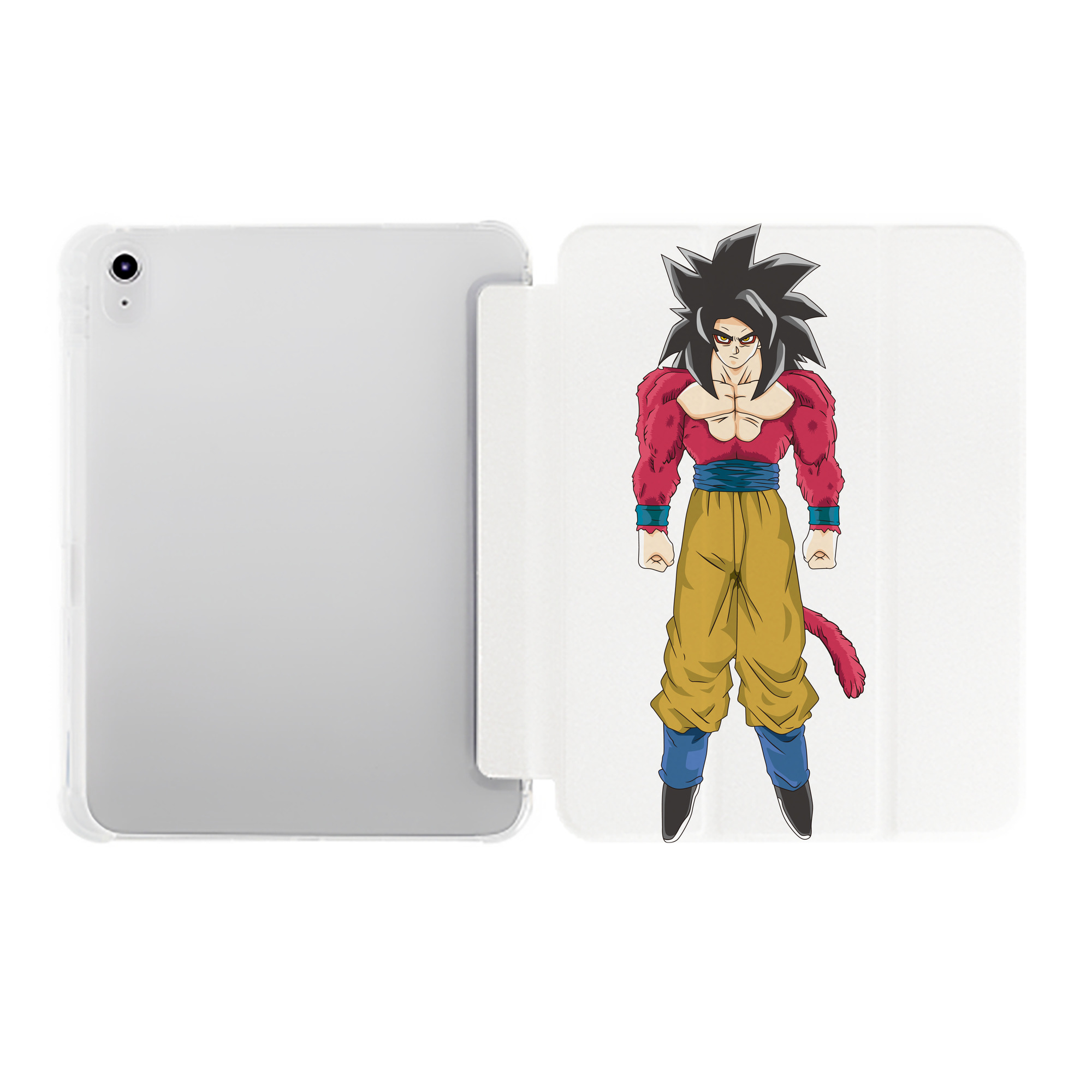 （画像用） ドラゴンボール 孫悟空（そん ごくう）Son Goku カカロット DRAGON BALL Kakarotto IPad ケース ペン収納付き 三つ折りスタンド PUレザー×シリコン 対応機種9.5/10.5/10.9インチ